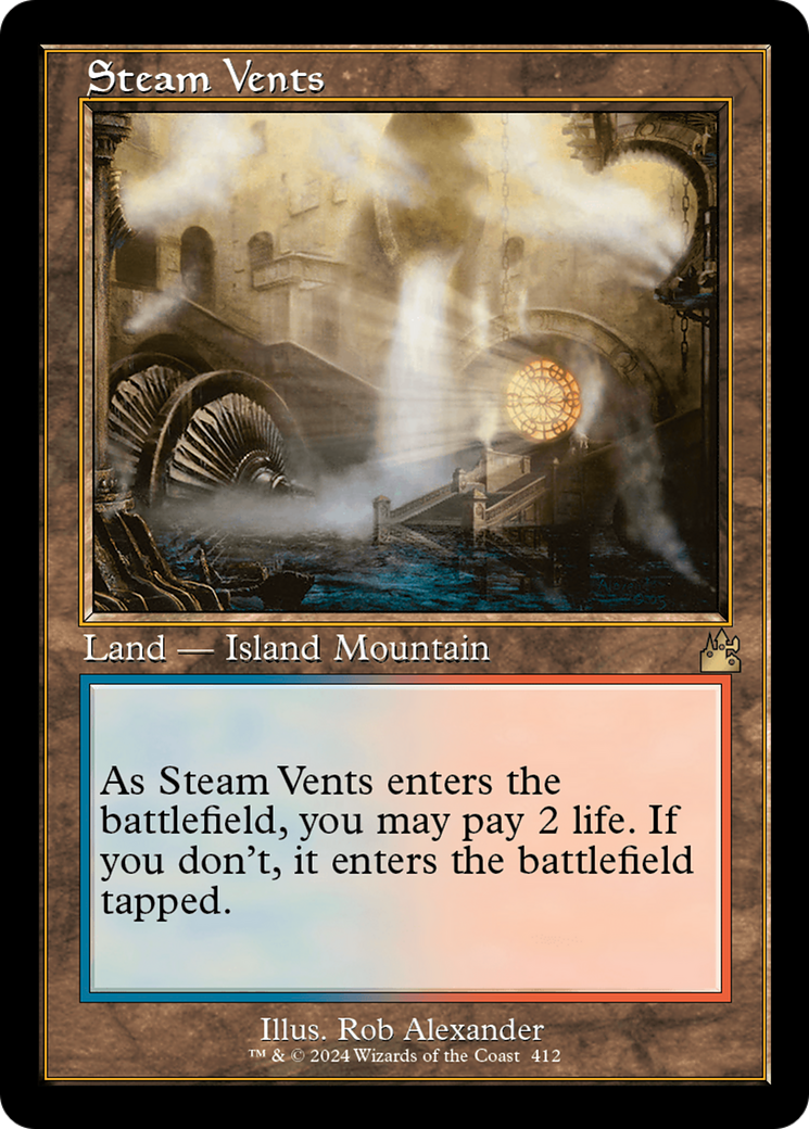 Steam Vents (RVR-412) [Ravnica Remastered] Foil