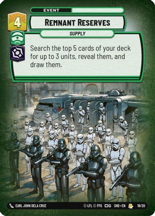 Remnant Reserves (19/20) [Shadows of the Galaxy Weekly Play Promos]