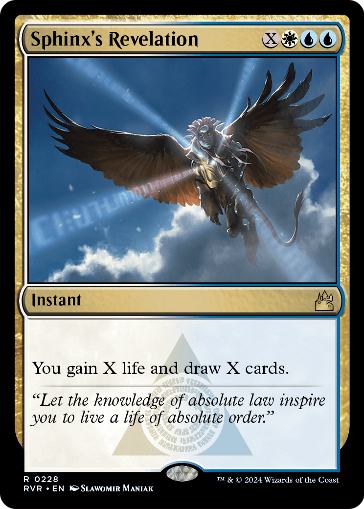 Sphinx's Revelation (RVR-228) [Ravnica Remastered]