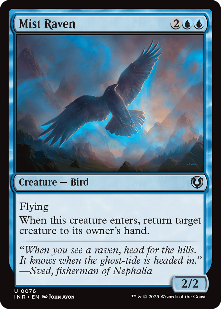 Mist Raven (INR-076) [Innistrad Remastered] Foil