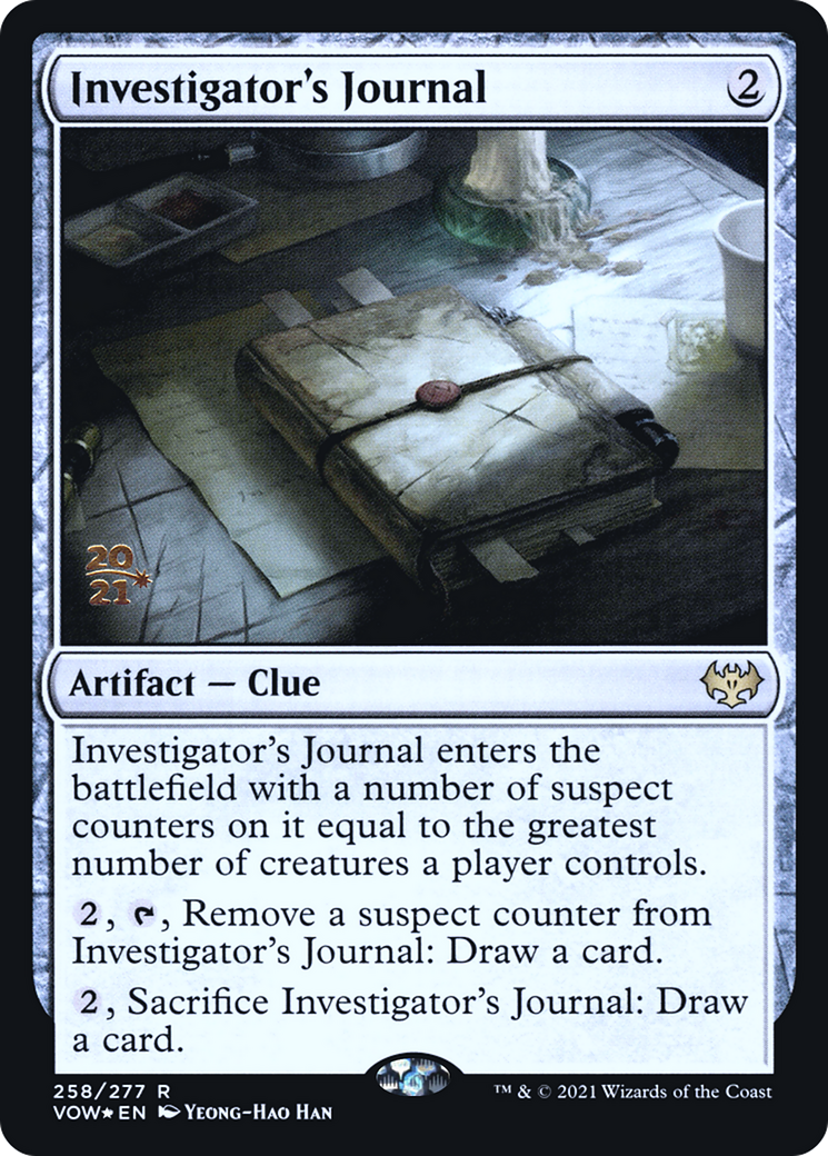 Investigator's Journal (PRE-258) [Innistrad: Crimson Vow Promos] Foil