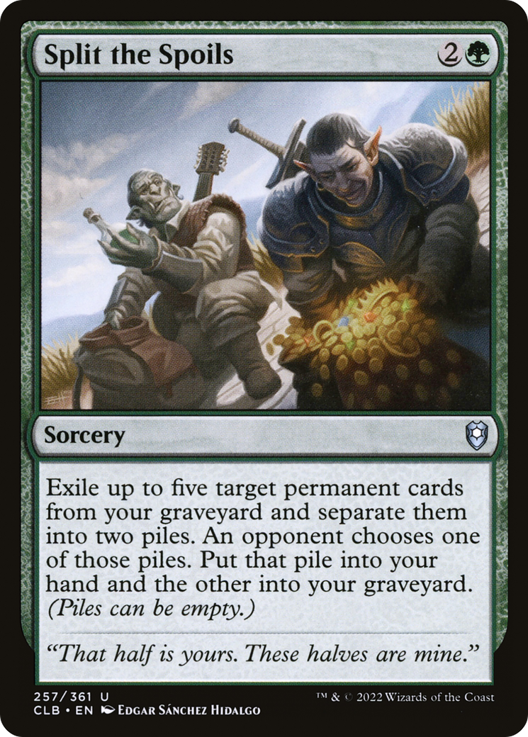 Split the Spoils (CLB-257) [Commander Legends: Battle for Baldur's Gate]