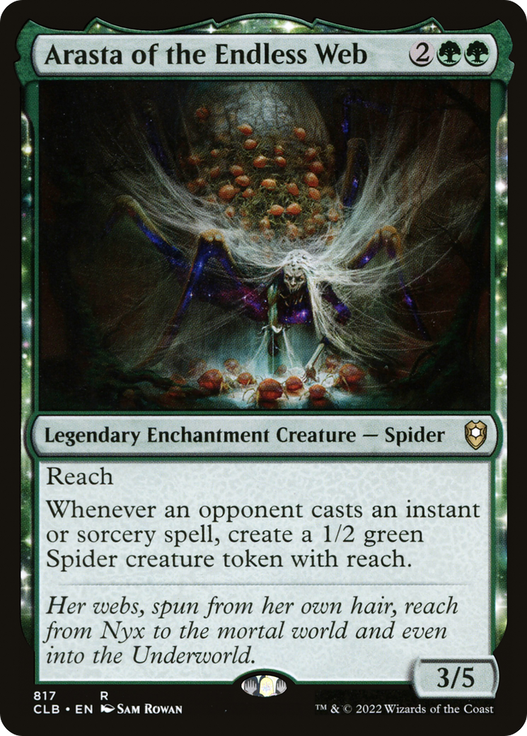 Arasta of the Endless Web (CLB-817) [Commander Legends: Battle for Baldur's Gate]: (enchantment)
