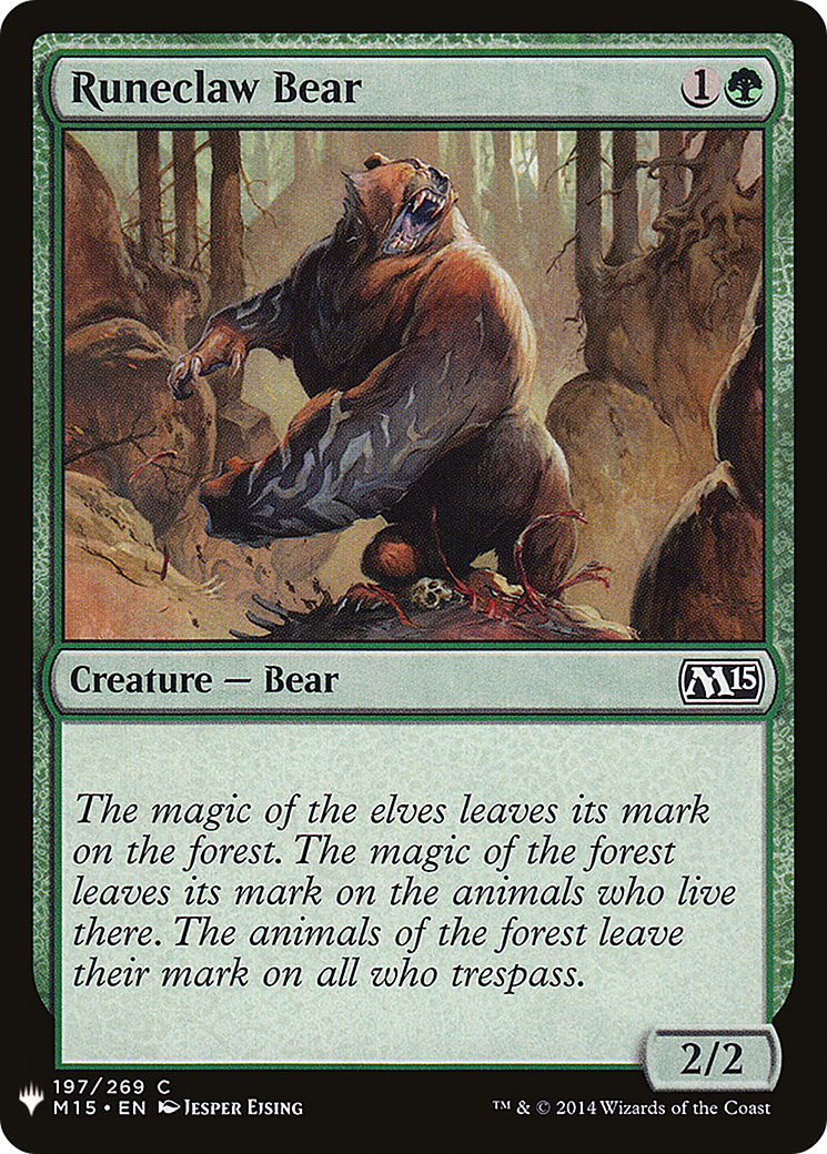 Runeclaw Bear (LIST-M15-197) [The List]