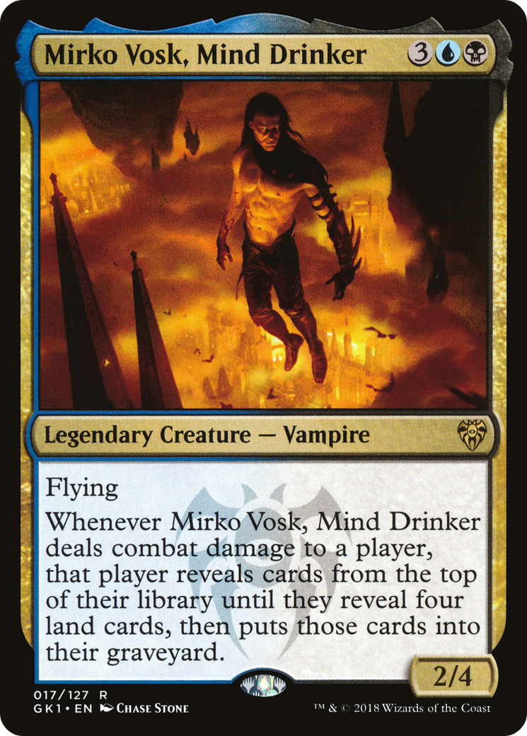 Mirko Vosk, Mind Drinker (GR1-017) [GRN Guild Kit]