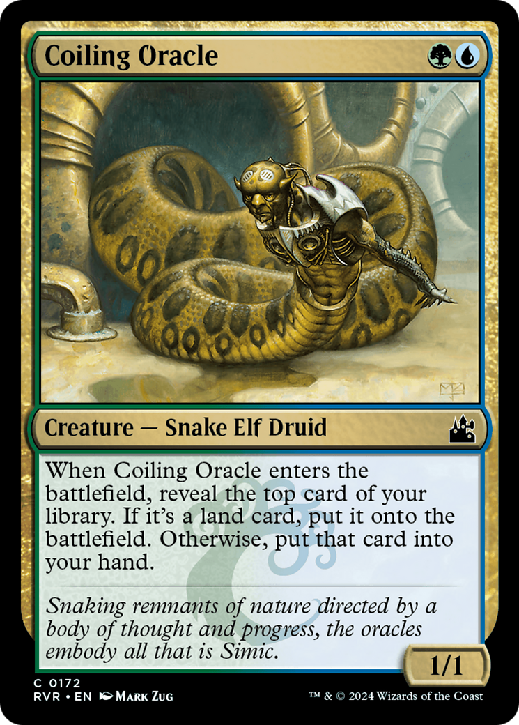 Coiling Oracle (RVR-172) [Ravnica Remastered] Foil