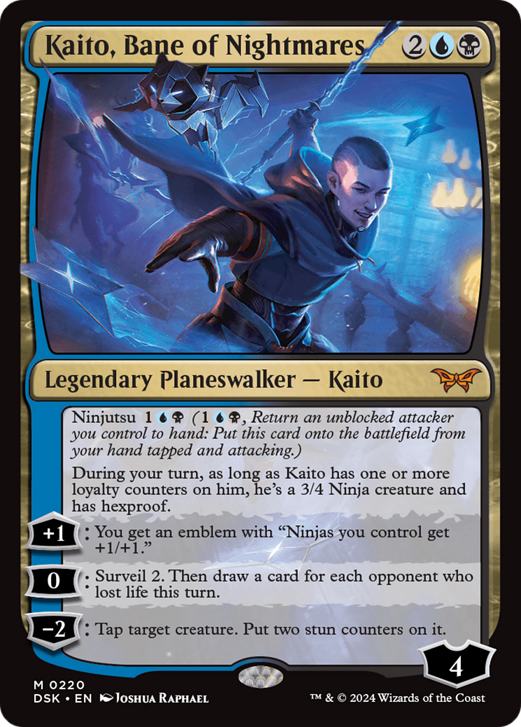 Kaito, Bane of Nightmares (DSK-220) [Duskmourn: House of Horror] Foil