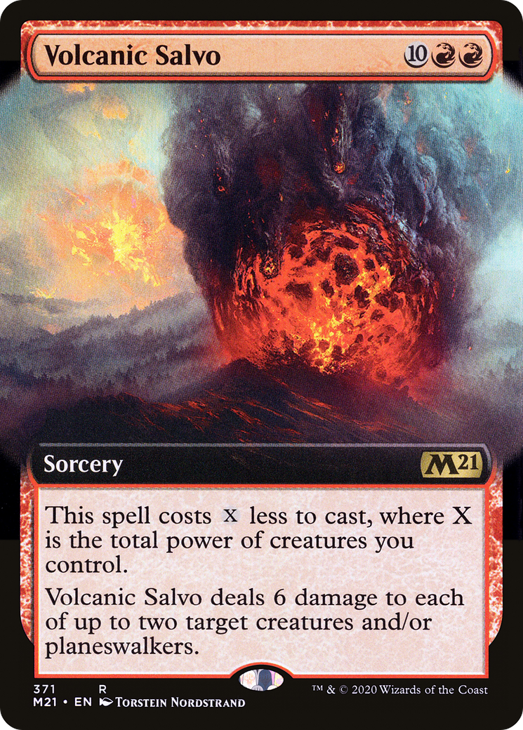 Volcanic Salvo (Extended Art) (M21-371) [Core Set 2021]