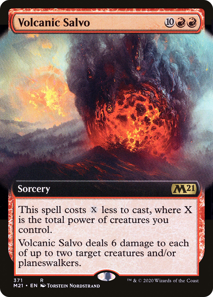 Volcanic Salvo (M21-371) [Core Set 2021]: (Extended Art) Foil