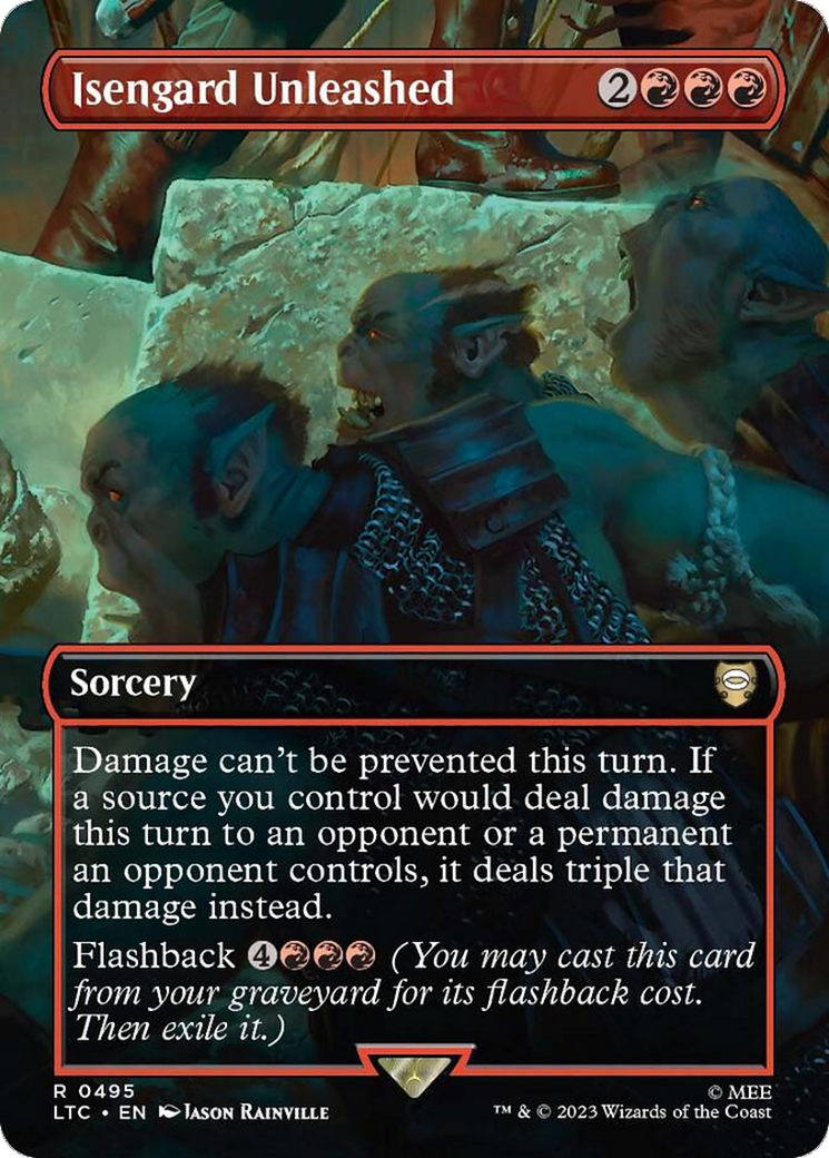 Isengard Unleashed (Borderless) (LTC-495) [Tales of Middle-earth Commander] (Borderless) Foil
