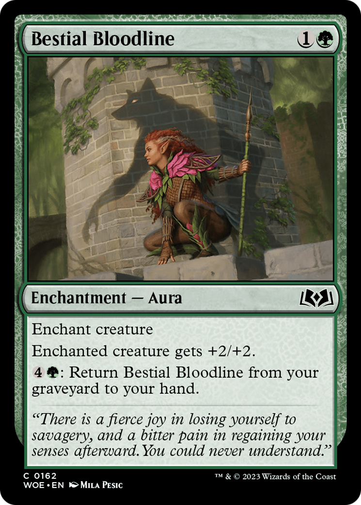 Bestial Bloodline (WOE-162) [Wilds of Eldraine] Foil