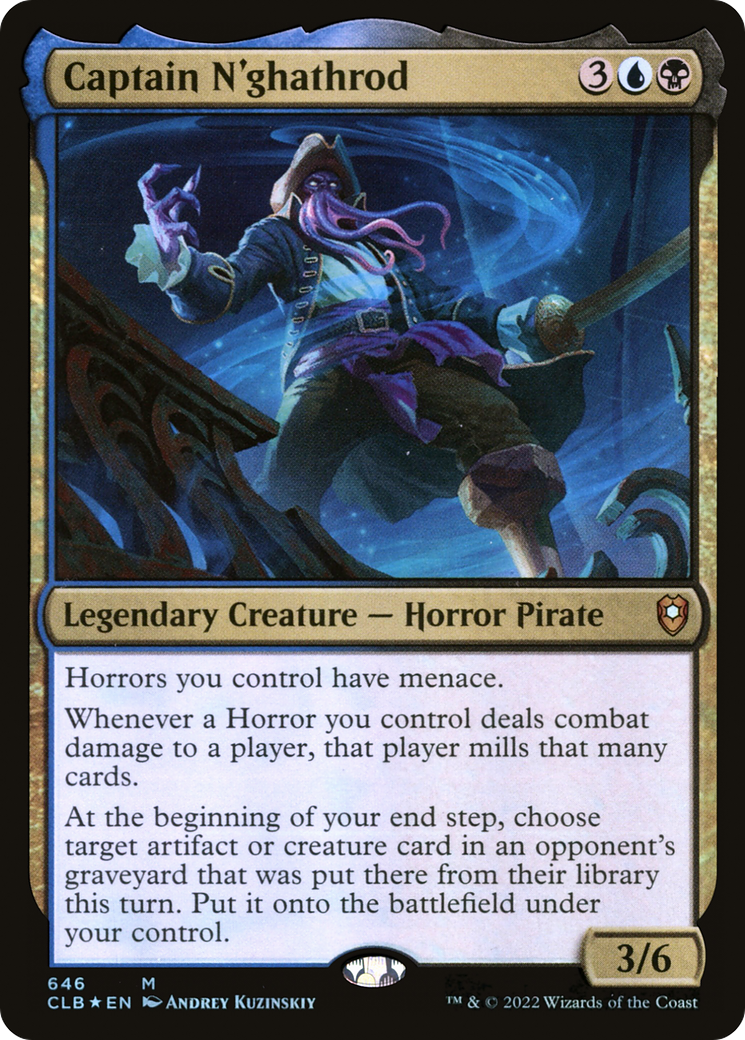 Captain N'ghathrod (CLB-646) [Commander Legends: Battle for Baldur's Gate] Foil