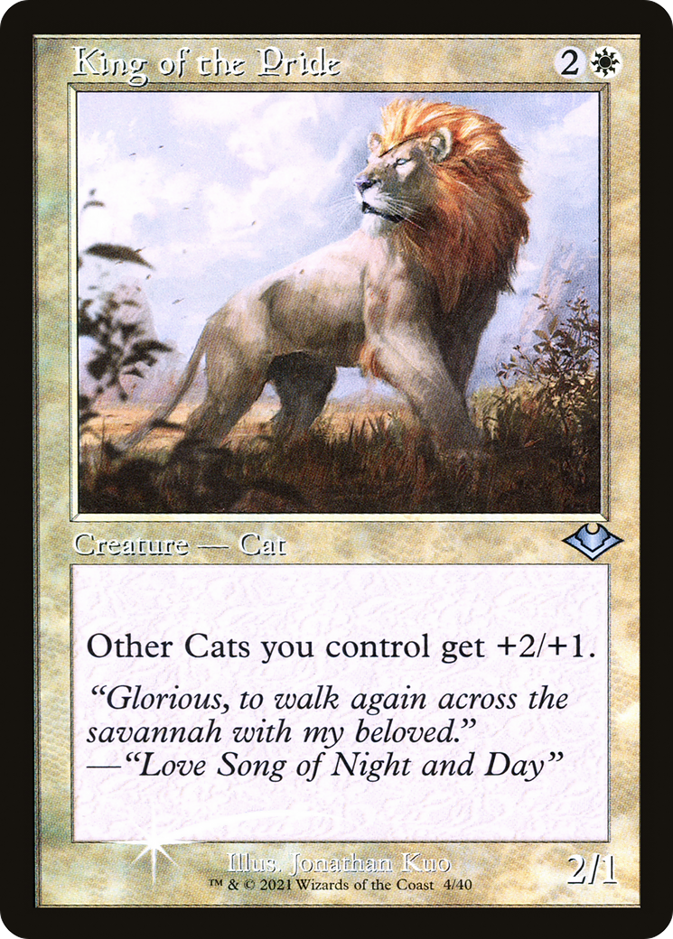 King of the Pride (Retro Frame) (MH1-004) [Modern Horizons 1 Timeshifts] Foil