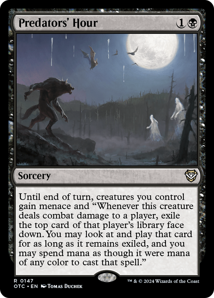 Predators' Hour (OTC-147) [Outlaws of Thunder Junction Commander]