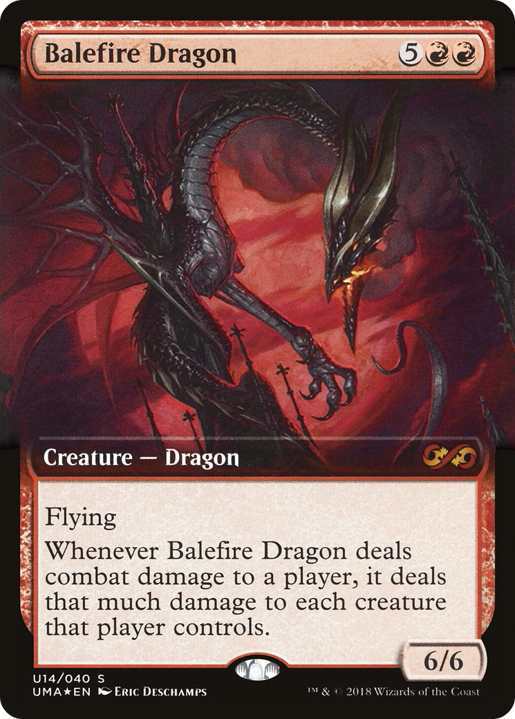 Balefire Dragon (UMA:BT-U14) [Ultimate Box Topper]: (Extended Art) Foil