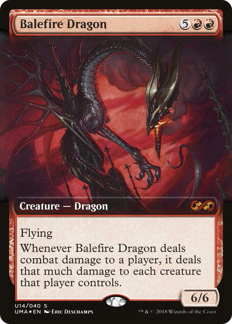 Balefire Dragon (UMA:BT-U14) (Extended Art) [Ultimate Box Topper] Foil