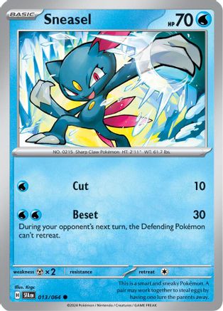 Sneasel 13 - [SV Shrouded Fable] Reverse Holofoil