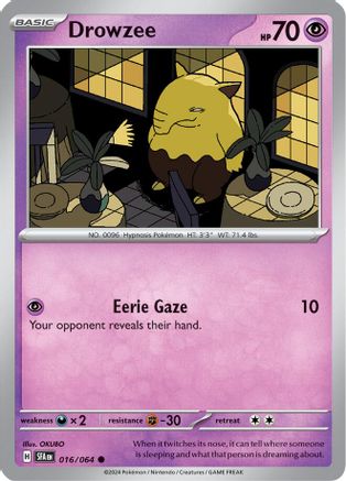 Drowzee 16 - [SV Shrouded Fable] Reverse Holofoil