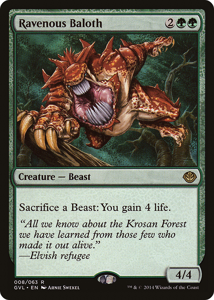 Ravenous Baloth (DD3-008) [Duel Decks Anthology: Garruk vs. Liliana]