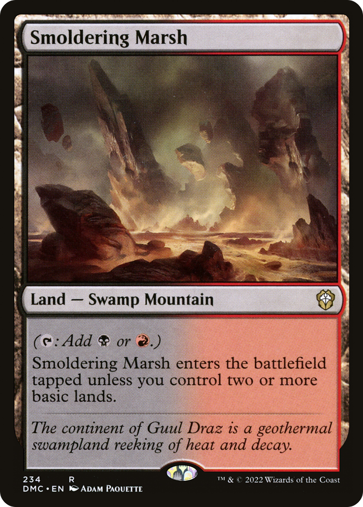 Smoldering Marsh (DMC-234) [Dominaria United Commander]