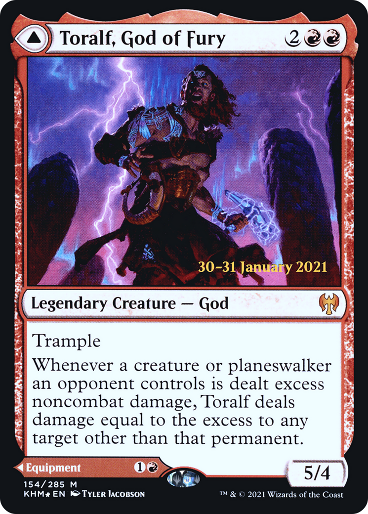 Toralf, God of Fury (PRE-154S) [Kaldheim Promos] Foil