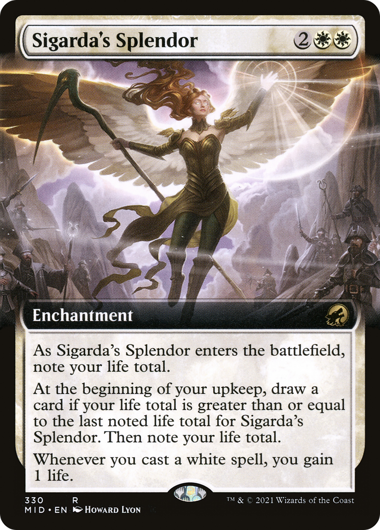 Sigarda's Splendor (Extended Art) (MID-330) [Innistrad: Midnight Hunt]