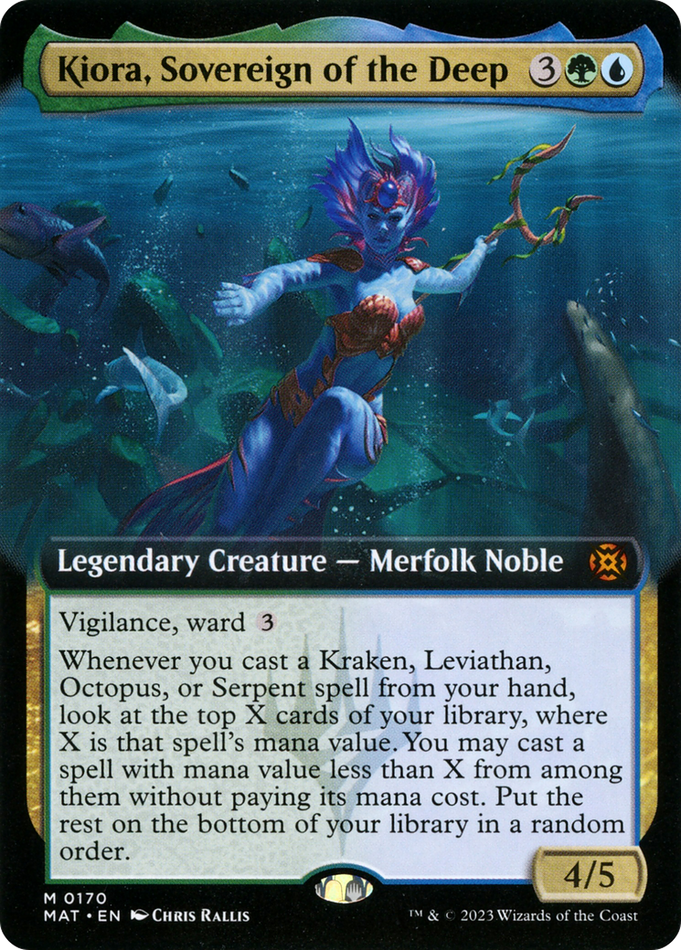 Kiora, Sovereign of the Deep (MAT-170) [March of the Machine: The Aftermath]: (Extended Art) Foil