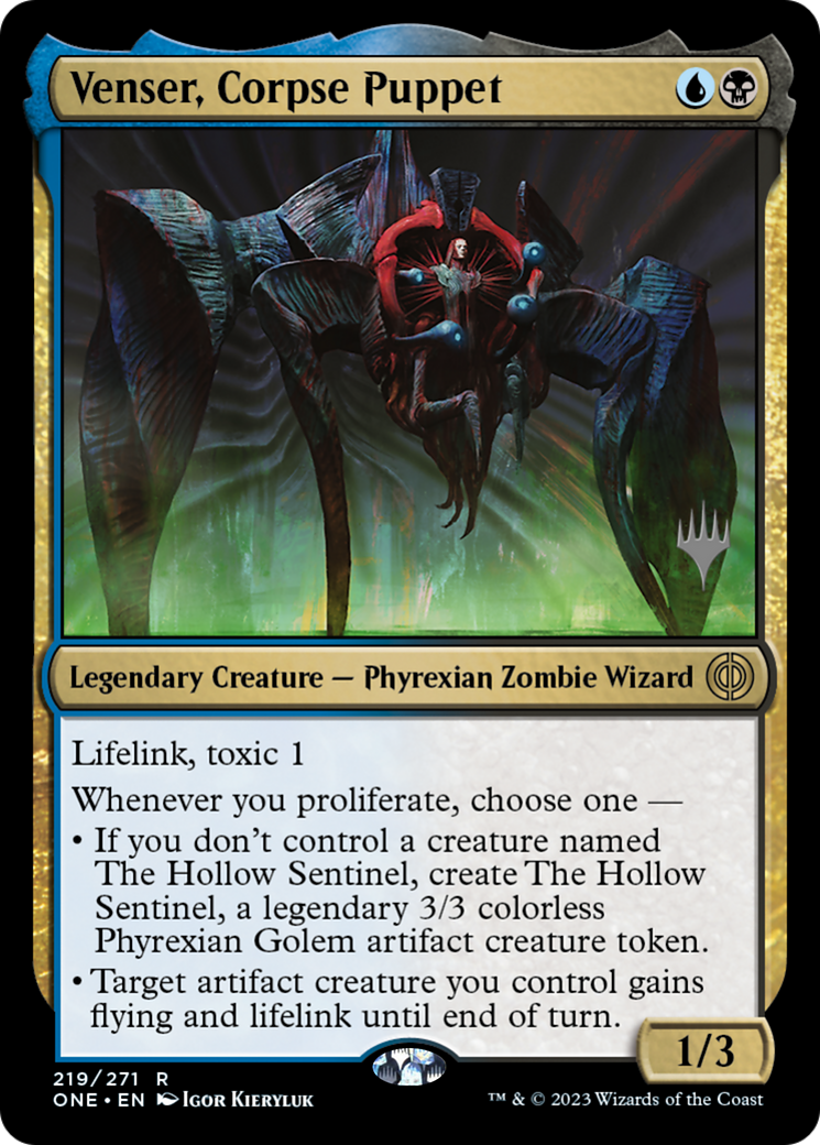 Venser, Corpse Puppet (PPONE-219P) [Phyrexia: All Will Be One Promos]