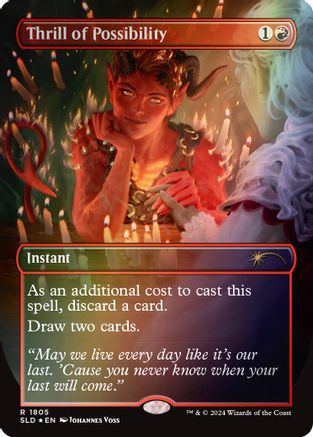 Thrill of Possibility (Rainbow Foil) (SLD-1805) [Secret Lair Drop Series] Foil