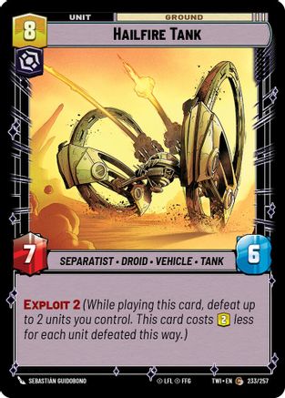 Hailfire Tank (233/257) [Twilight of the Republic] Foil