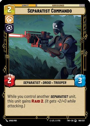 Separatist Commando (180/257) [Twilight of the Republic] Foil