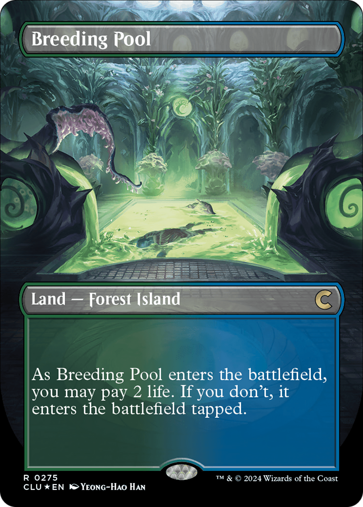 Breeding Pool (CLU-275) [Ravnica: Clue Edition] (Borderless) Foil