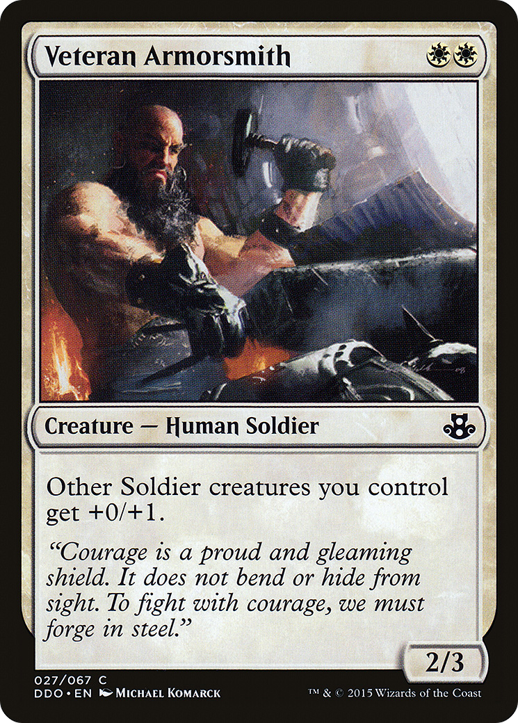 Veteran Armorsmith (DDO-027) [Duel Decks: Elspeth vs. Kiora]