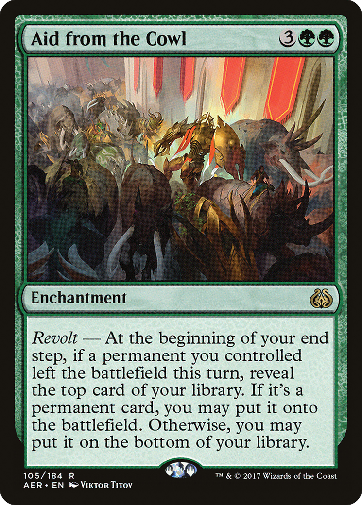 Aid from the Cowl (AER-105) [Aether Revolt] Foil