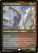 Orca, Siege Demon (Foil Etched) (DMC-059) [Dominaria United Commander] Foil