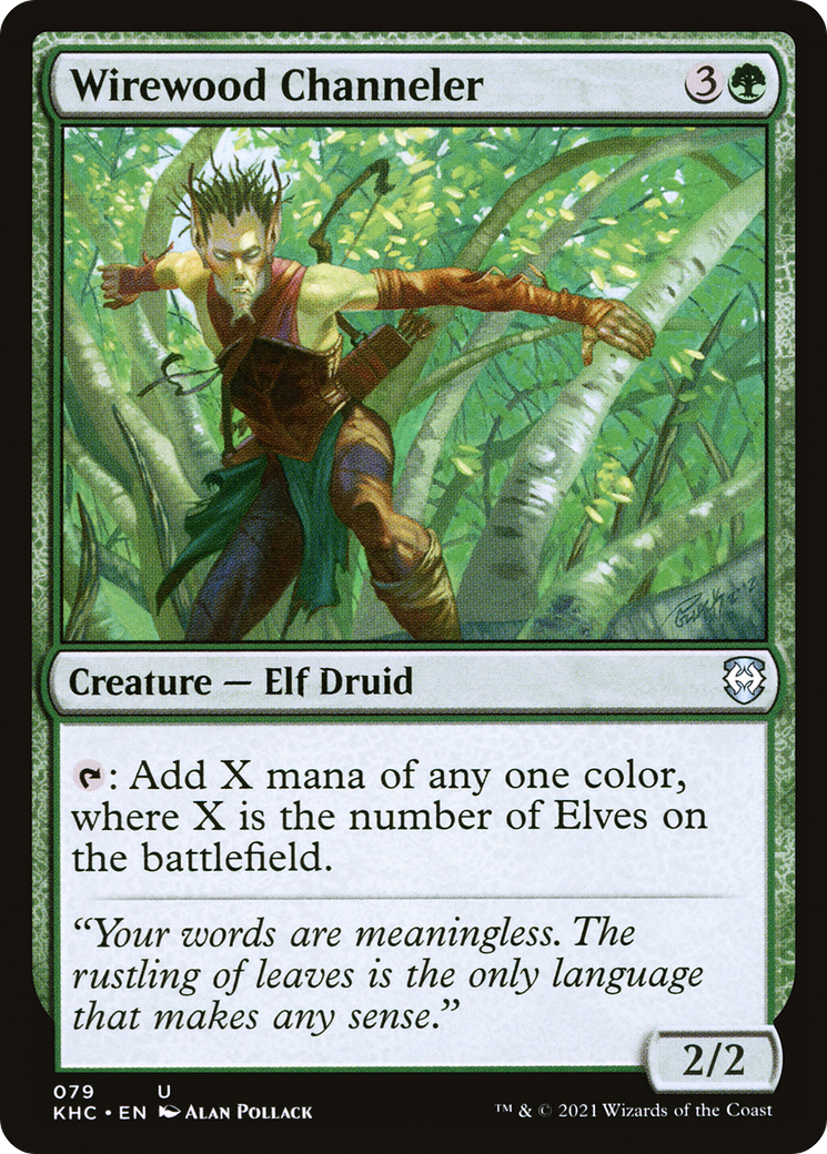 Wirewood Channeler (KHC-079) [Kaldheim Commander]