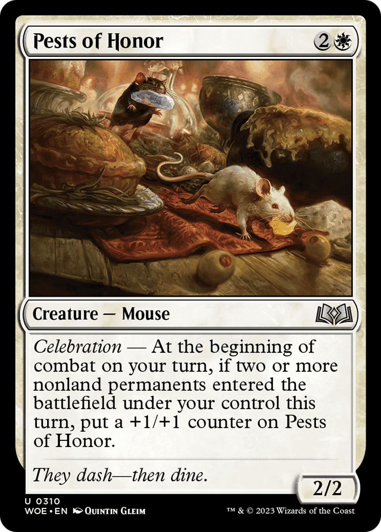 Pests of Honor (WOE-310) [Wilds of Eldraine] Foil