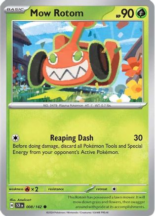 Mow Rotom 8 - [SV07 Stellar Crown] Reverse Holofoil
