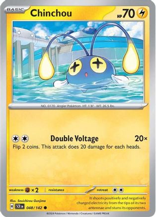 Chinchou 48 - [SV07 Stellar Crown] Reverse Holofoil