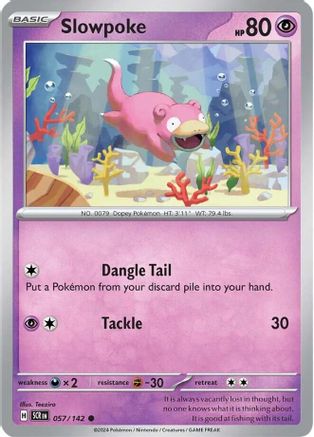 Slowpoke 57 - [SV07 Stellar Crown] Reverse Holofoil