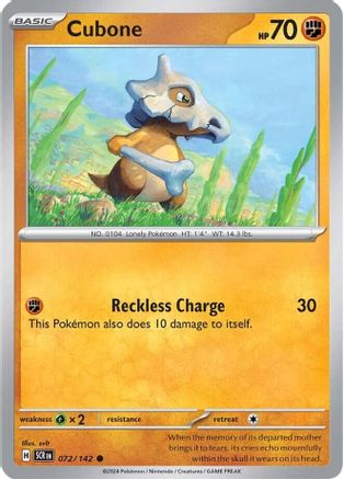 Cubone 72 - [SV07 Stellar Crown]