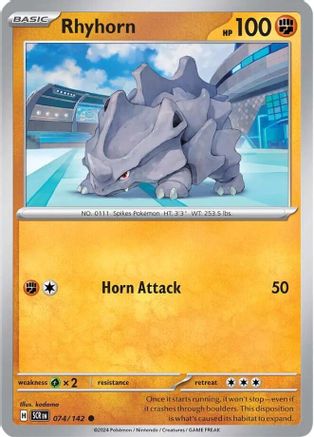 Rhyhorn 74 - [SV07 Stellar Crown] Reverse Holofoil