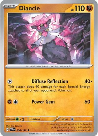 Diancie 86 - [SV07 Stellar Crown] Reverse Holofoil