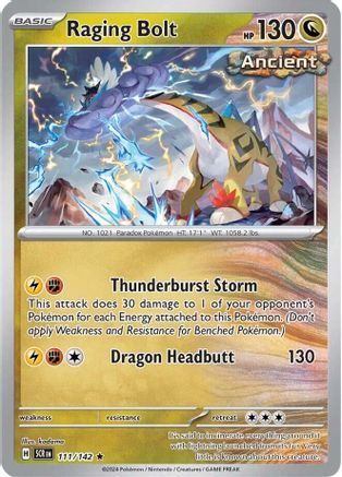 Raging Bolt 111 - [SV07 Stellar Crown] Reverse Holofoil