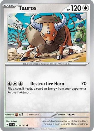 Tauros 112 - [SV07 Stellar Crown] Reverse Holofoil