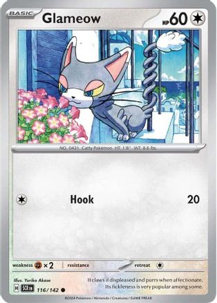 Glameow 116 - [SV07 Stellar Crown] Reverse Holofoil