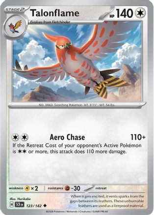 Talonflame 123 - [SV07 Stellar Crown] Reverse Holofoil