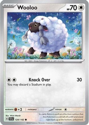 Wooloo 124 - [SV07 Stellar Crown] Reverse Holofoil