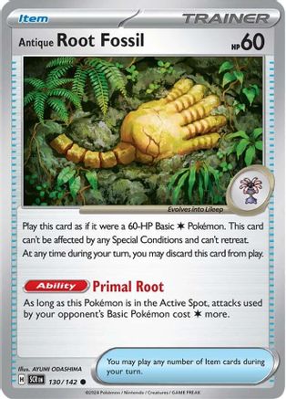 Antique Root Fossil 130 - [SV07 Stellar Crown] Reverse Holofoil