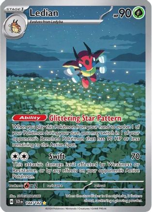 Ledian - 144/142 144 - [SV07 Stellar Crown] Holofoil